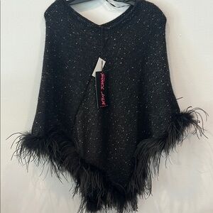 Black Feathered Sweater